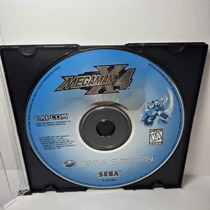 Mega Man X4 MegaMan x 4 Sega Saturn NUR DISC getestet - Bild 1 von 4