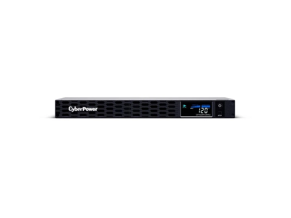CyberPower PFC Sinewave CP700PFCRM1U 700VA Rack-mountable UPS - 1U - Image 1 of 2