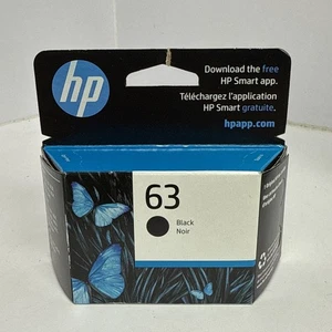 HP 63 czarny oryginalny wkład atramentowy wygasa w kwietniu 2027 - Zdjęcie 1 z 3