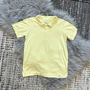 Omi Jo Boys Yellow Collared Jersey Knit Polo Shirt Top Size 8 - Picture 1 of 2