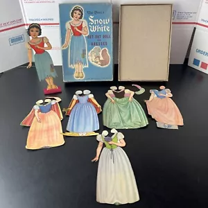 1938 Snow White Cut Out Doll And Dresses Complete Cut With Original Box - Picture 1 of 13