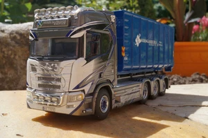 WSI Scania R HL 8x4 mit Hakensystem und 40m³ Container - Norsk Saneringsservice - Bild 1 von 5