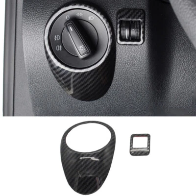 For Volkswagen Tiguan 2010-2016 Carbon Fiber Function Control Button Frame Cover - image 1 of 4