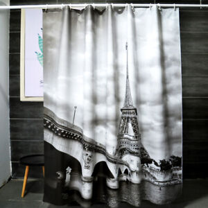 Shower Curtain Waterproof Fabric Bathroom Decoration