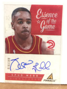 Spud Webb 2013-14 Panini Pinnacle Essence of the Game On Card Autograph #/199 SP