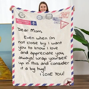 Gifts for Mom Christmas Birthday Throw Blanket 80x60 Mother's Day Gift - Picture 1 of 8