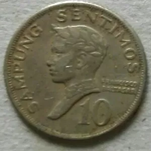 Philippines 10 Sentimos coin 1972 - Picture 1 of 2