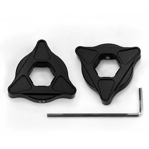 Ajustador de horquilla estrellas de horquilla aluminio CNC fresado 14mm negro - Imagen 1 de 1
