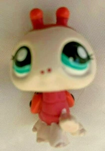 Pink Fushia 1.5" Bobble Head Littlest Pet Shop Ladybug with Antena Figurine - Picture 1 of 2
