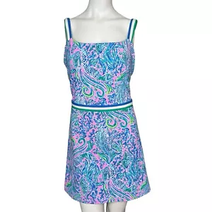 Lilly Pulitzer Lilac Rose We Mermaid It Deidra Dress UPF 50+ Sz L NWT - Picture 1 of 12