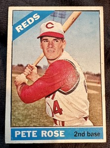 1966 Topps - #30 Pete Rose CRISP/clean CARD 4,256 “Charlie Hustle” Gambling 14