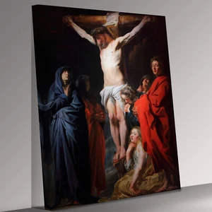 Crucifixion by Jacob Jordaens Canvas Wall Art Ready To Hang - Picture 1 of 6