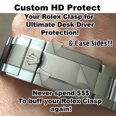 For-Rolex Submariner 40 HD CLR Protector Clasp + Sides EBAY's RATED HIGHEST X2 - Image 1 of 4
