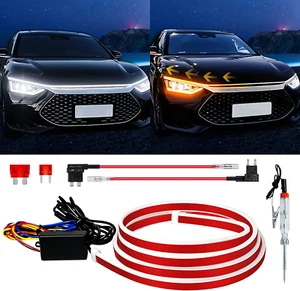 Dynamic Scan Start up Hood Light Strip Sequential Flowing Turn Signal Lights ... - Picture 1 of 6