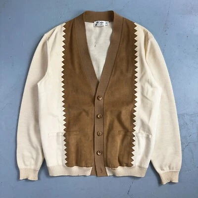 Cárdigan de Lana Céfiro Tejido St. Croix De Colección Talla L Marfil Dinero Antiguo Academia Preppy Foto 1 de 4