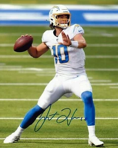Justin Herbert LA Chargers NFL QB Autograph Auto Signed Photo 11x14 Reprint - Picture 1 of 1