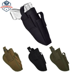 Universal Tactical military Nylon Right Left Hand Gun Holster w Magazine Pouch - Picture 1 of 13