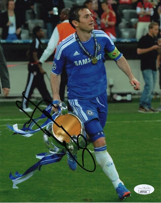 Foto firmada autografiada por Frank Lampard del Chelsea FC 8x10 EPL CERTIFICADO DE AUTENTICIDAD JSA #16 Foto 1 de 2
