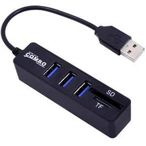 USB HUB 3 Port Adapter mit MicoSD & SD-Kartenleser Notebook/Laptop/PC/Macbook... - Bild 1 von 6