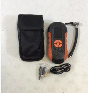 Lisen 2E513 Orange Black Bicycle Pump Mini Bike Tire Inflator Compressor New - Picture 1 of 7