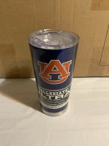 Auburn Tigers NCAA 20oz Blue Tumbler Cup Mug Boelter Brands New - Picture 1 of 2