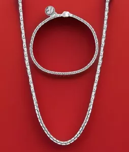 NEW! EFFY STERLING SILVER NECKLACE & BRACELET GIFT SET/ Retail $575/ FREE SHIP! - Picture 1 of 2