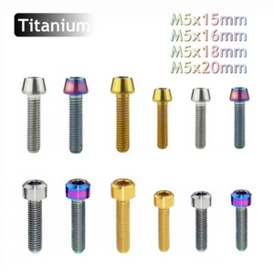 Tornillo de cabeza de tapa de enchufe de titanio Allen M5 x 15 16 18 20 mm para motocicleta - Imagen 1 de 10