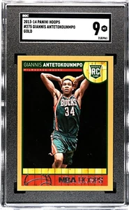 2013-14 PANINI HOOPS GOLD PARALLEL #275 GIANNIS ANTETOKOUNMPO RC - SGC MINT 9 - Picture 1 of 2