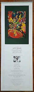 Vintage 1982 Leroy Neiman Chicago charity gala advertisement Poster 13"x36" - Picture 1 of 5