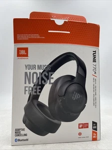 JBL Tune 770NC Bluetooth Wireless Over-Ear Headphones Black - Picture 1 of 3