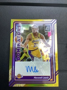 2023 Panini Donruss Optic Maxwell Lewis Dominators Gold Auto /10 #RDS-LEW - Picture 1 of 10