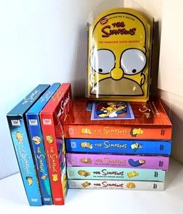 The Simpsons DVD Lot Seasons 1 2 3 4 5 6 8 11 12 Homer Bart Box 1-6 Head Case - Picture 1 of 22