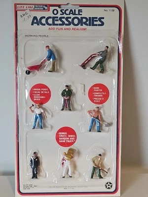 0 Scale Life-Like #1139 Working  People Models Hand-Painted  Facial Details - Image 1 of 2