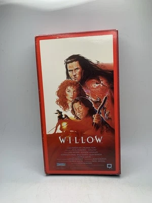 Willow VHS 1988 Val Kilmer Joanne Whalley Ron Howard George Lucas Fantasy VTG PG - Image 1 of 4