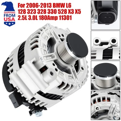 Alternator For 2008 2009-2013 BMW 128i 2007-2013 328i 2008-2010 528i 3.0L 180Amp Foto 1 de 4