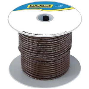 Tinned Copper Marine Wire, 10 AWG, Brown, 100 Ft. - Picture 1 of 12