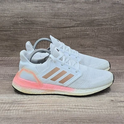 Adidas Ultraboost 20 Para Mujer Talla 10 Blanco Cobre Rojo Flash Zapatos para Correr (EG0724) Foto 1 de 4