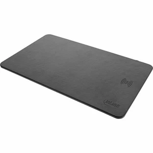 3x InLine Maus-Pad, Qi Wireless Charging, 370x225x7mm, schwarz - Bild 1 von 5