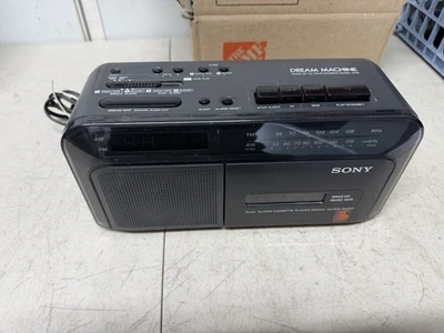 Sony Dream Machine ICF-C600 AM/FM часы радио двойной будильник кассетный магнитофон - Изображение 1 из 4