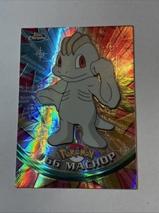 Pokemon T.V. Topps 2000 cromado SPECTRA #66 MACHOP casi nuevo como nuevo - Imagen 1 de 2