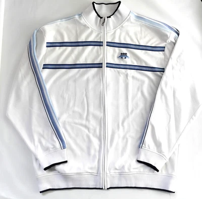 Enyce Chaqueta Cremallera Completa Sudadera Suéter Blanco Azul Talla 3XL G2U Foto 1 de 4