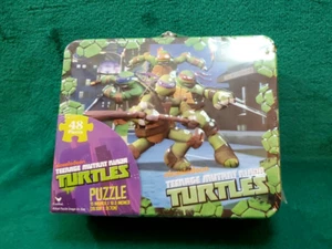 Fiambrera Tortugas Ninja Adolescentes Mutantes con Rompecabezas de 48 Piezas | Coleccionables TMNT Nueva - Imagen 1 de 4