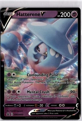 Hatterene V SWSH055 SWSH: Sword & Shield Promo Cards Holo - Image 1 of 2