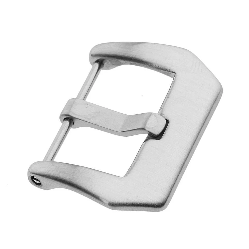 Cinturini per Orologi in Acciaio Inossidabile Argento Lucido Spazzolato Fibbia - Immagine 1 di 1