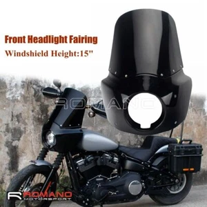 Motorbike Club Sport Fairing 5.75 Cutout Head Light Fairing Mount Kit For Harley - Picture 1 of 10