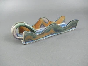 Hand-Made Studio Pottery Incense or Votive Candleholder - Picture 1 of 5