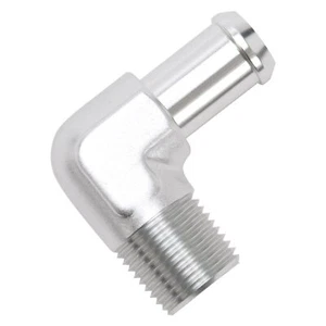 Edelbrock 8179 Heater Hose Fitting 90 Degree 1/2 in. NPT And 5/8 in. Barb Clear - Picture 1 of 3
