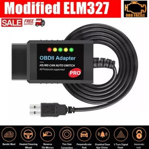 OBD Scan Pro OBD2 Scanner USB Diagnostic Tool Cable HS MS Code Reader for Ford#9 - Picture 1 of 11