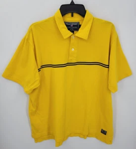 Ralph Lauren Polo Sport Hemd Herren XL Gelb Streifen Kurzarm Preppy Y2K 90s - Bild 1 von 8