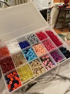 HUGE LOT Plastic PONY BEADS - Picture 1 of 4